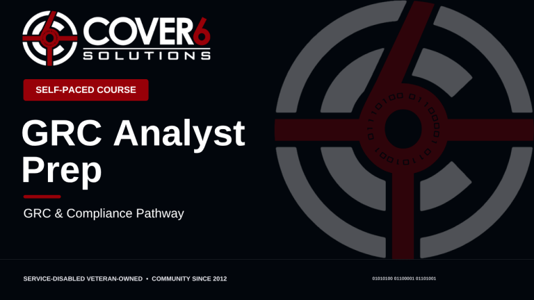 GRC Analyst Prep — Cover6 Academy course image