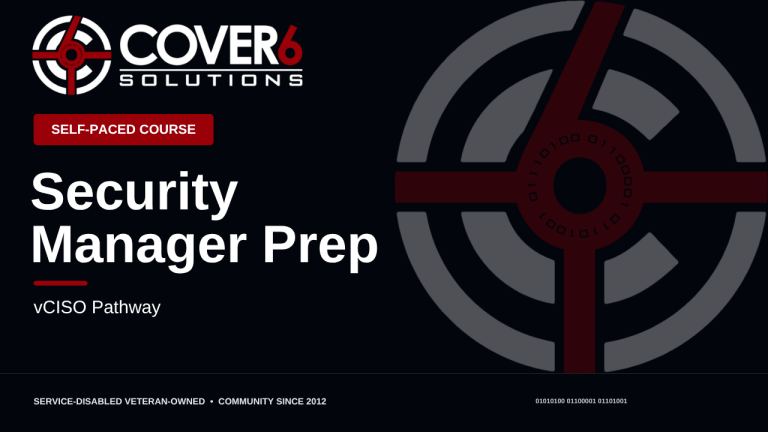 Security Manager Prep — Cover6 Academy course image