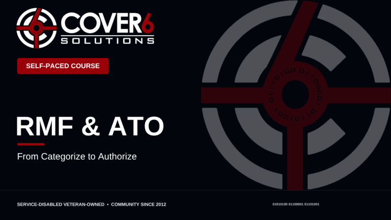 RMF & ATO: From Categorize to Authorize