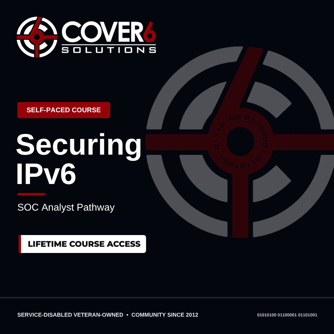 Securing IPv6 course image. Lifetime course access.