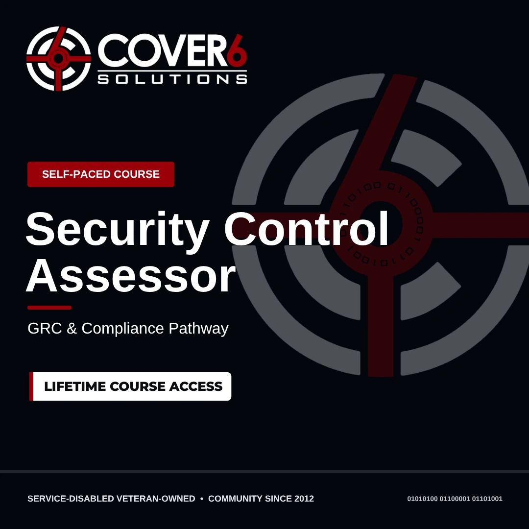 Security Control Assessor course image. Lifetime course access.